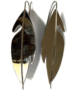 Lala Salama Jani Threader Earrings - Green