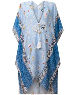 James Lakeland Floral Paisley Kaftan - Blue