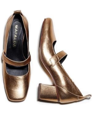 Mafalda Jamille Mary Jane Court Shoes - Brown