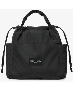 Tiba + Marl Luna Drawstring Changing Tote - Black