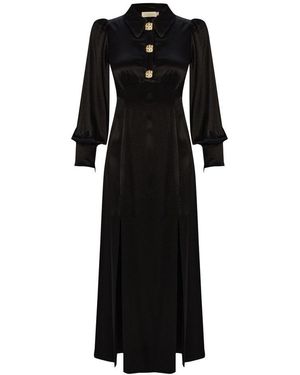 Exquise Alivia Midi Dress – - Black
