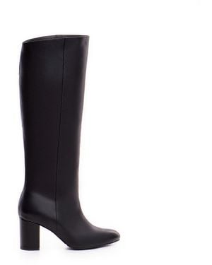 The 5Th Element Runa Leather Slouch Boots - Black