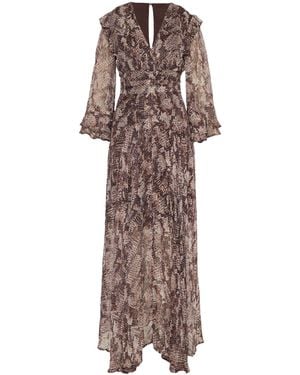 Rose & Nancy Lizzie Snake Sparkle Print Maxi Dress - Multicolor