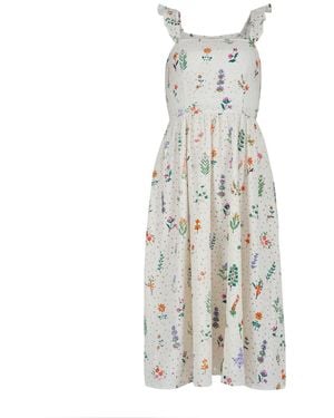 Em & Shi Summer Herbs Picnic Dress - White