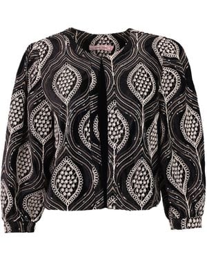 Traffic People Love & Anarchy And Sequin Paddle Jacket - Black