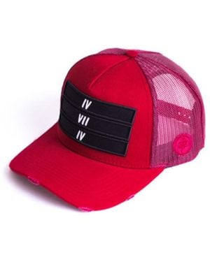 474 co 474 3 Bars Trucker Hat - Red