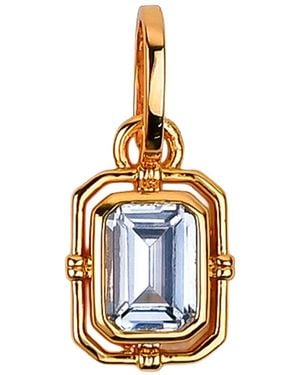Zynnia Collective March/ Aquamarine Birthstone Charm - Metallic