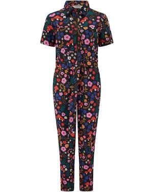 Sugarhill Billy Boilersuit, Multi, Toadstool Floral - Blue