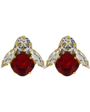 Vickisarge The Big Bee Earrings - Black