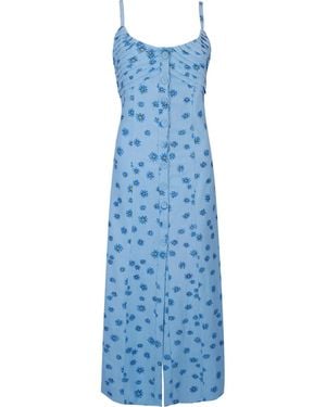 Em & Shi Dd Button Down Dress - Blue