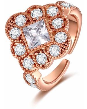 Retro Chic Ballet Ring - White