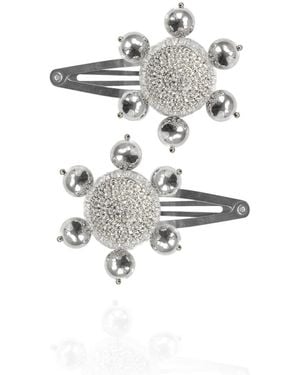 Saule Label Jolie Barrettes - White