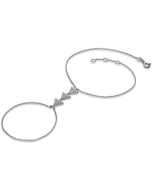 Genevieve Collection 18K Arrow Shape 2 Way Diamond Bracelet - Metallic