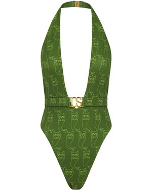 Catnip and Seaweed The One-Piece Swimsuit - Green