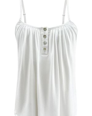 JJwinks Nightly Crush Bra-Free Sleep & Lounge Top - White