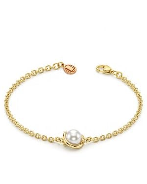 Unaloe Plated Pearl Bracelet – Freshwater Pearl Chain Bracelet For - Metallic