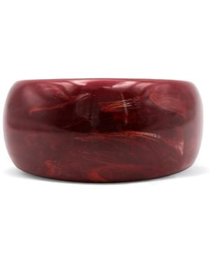 Miss Cecilia Molten Marble Bangle - Red
