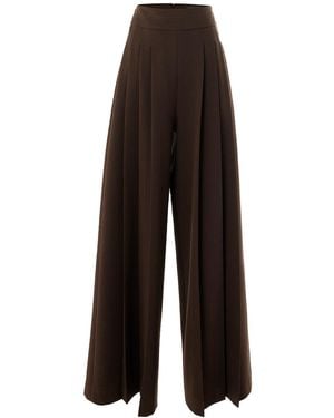 Exquise Irene Wide-Leg Back-Pocketed Irene Pants - White