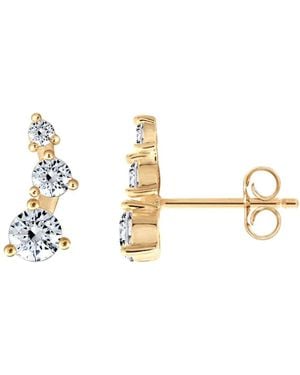 Diamonbliss Tiny Stud Earrings, Star Map - Metallic