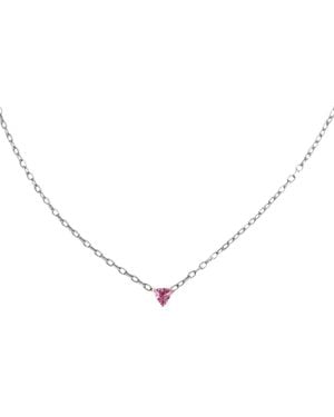 BLOOMTINE | Earth Angel HQ Illuminess Sterling Trillion Necklace - Metallic