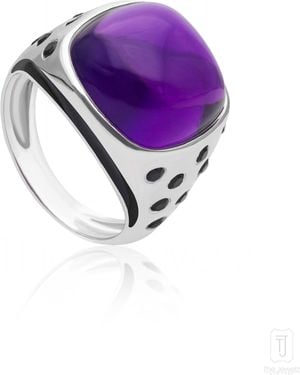 The Jewelz Royal Eclipse' African Amethyst Ring - Purple