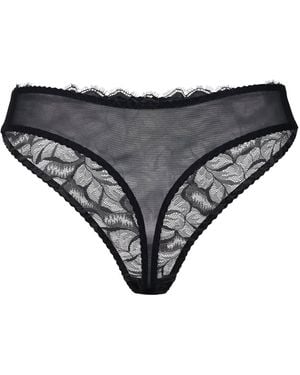 Daily Underwear String Knickers Panther - Black