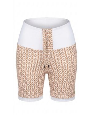 Befitnesslou Shorts Bridgitte Fleur De Lis - White