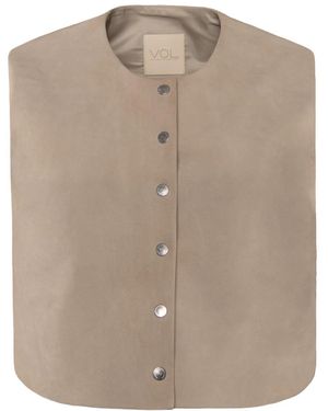 Vestiaire d'un Oiseau Libre Neutrals Suede Vest - Brown