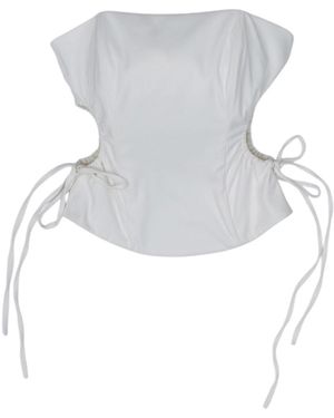28Natelier Sculpted Top - White