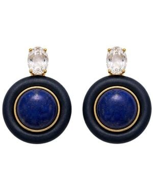 Uchi and Soto Enso Lapis Lazuli Round Stud Earrings - Blue