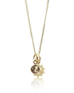 The Jewellery Store London Solar Plexus Chakra/Manipura Chakra Charm Necklace - Metallic