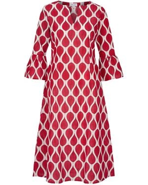 At Last Cotton Belle Kaftan Dress - Red