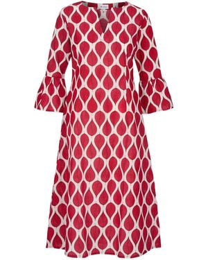 At Last Cotton Belle Kaftan Dress - Red