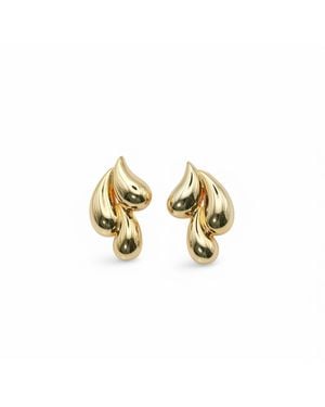 Miss Cecilia Raindrop Oversized Stud Earrings - Metallic