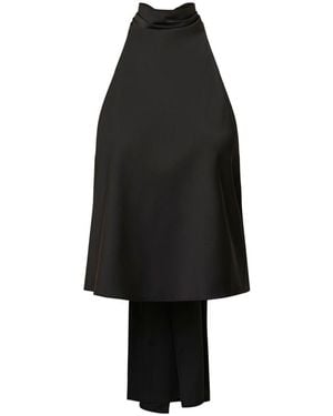 Centre Piece Eden Scarf Top - Black