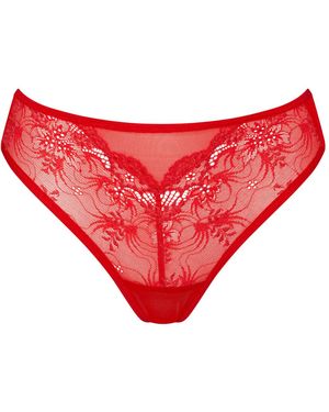 BonBon Lingerie Griselda Full Brief - Red