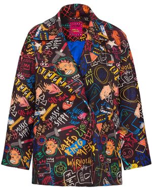 King Naked The Boy Oversize Coat - Blue
