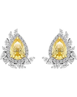 Arte Madrid Casa Real Imperial Statement Earrings - Metallic