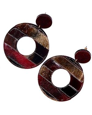 Fairchild Baldwin Bea Earring Tortoise Summer - Metallic