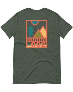 Anchor and Crew Forest Two Field Notes Organic Cotton T-Shirt - Green