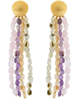 Lavani Jewels Dangle Earrings Kalypso - White
