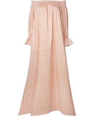 Love Letters X Dolce Amore Off Shoulder Day Dream Dress - Pink