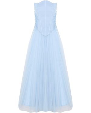 Tuba Ergin Alie Corset Set - Blue