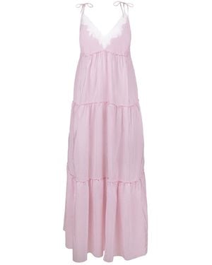 Sasha La Mer Lulu Silk Dress, Colour Pirouette - Purple