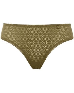 Nudea Honeycomb High Leg Brief - Green