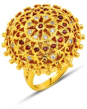 Najiba Yantra Sacred Geometry Ring - Metallic