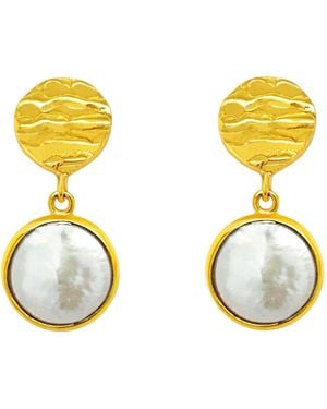 GEM BAZAAR Cleo Drop Earrings - Metallic