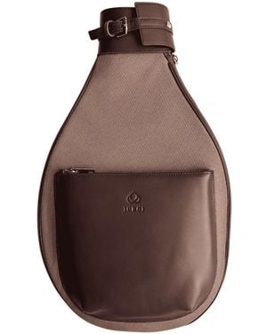 JURGI Canvas & Leather Tennis Backpack - Brown