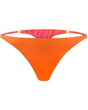 Ekcentrik Wild Sunrise Satin Thongs - Orange