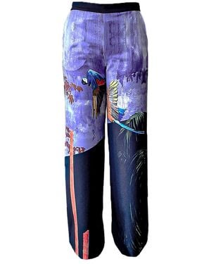 ARTISTA Parrots Pants - Blue